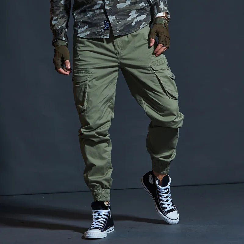 Tactical Cargo Pants - Combat Utility Pants (Grey Camouflage XS (US 28)) - | Zavonix