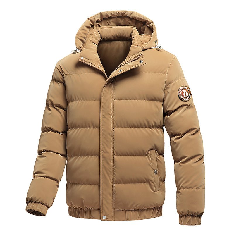 Talenis — Wind - Resistant Puffer Coat with Removable Hood (Beige XS) - | Zavonix