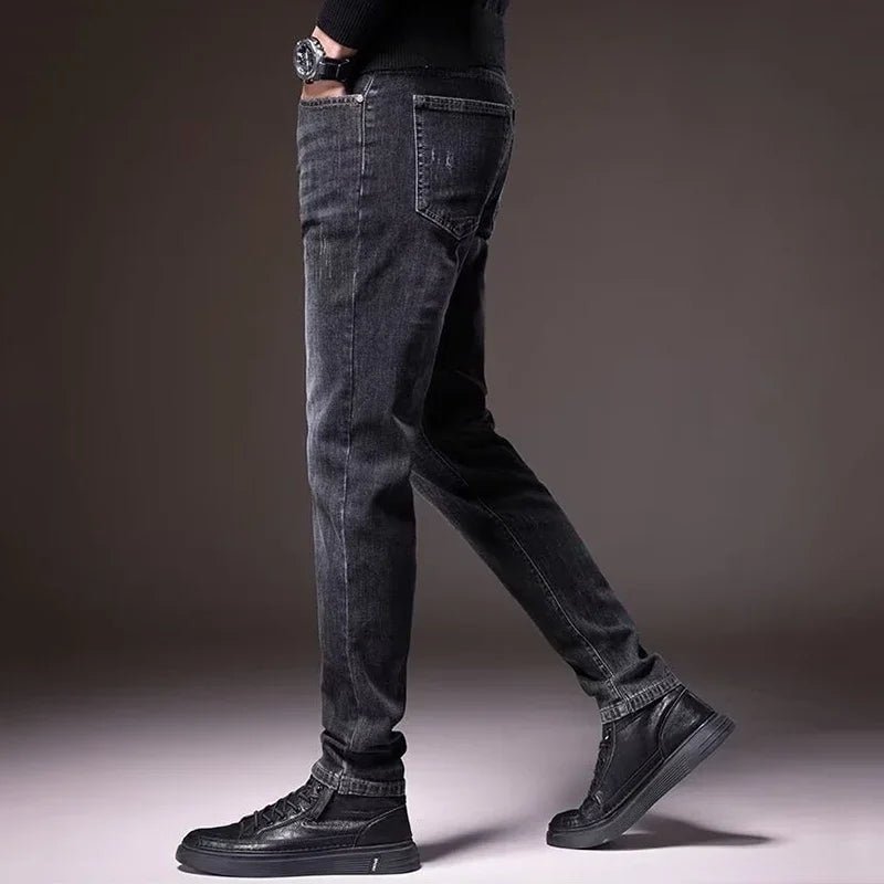 Varek Jeans — Men’s Roomy Fit Denim with Tapered Ankle Design - Zavonix