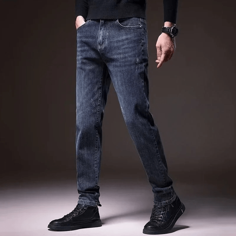 Varek Jeans — Men’s Roomy Fit Denim with Tapered Ankle Design - Zavonix