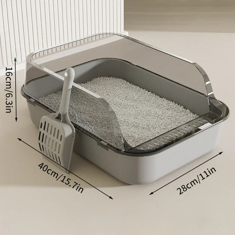 Varlo — Large Cat Litter Box with Anti-Splash High Sides