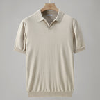 Summaro — Lightweight Ice Silk Polo Shirt with Structured Lapel