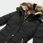 Liora Winter Parka — Women’s Insulated Quilted Jacket with Faux Fur Hood