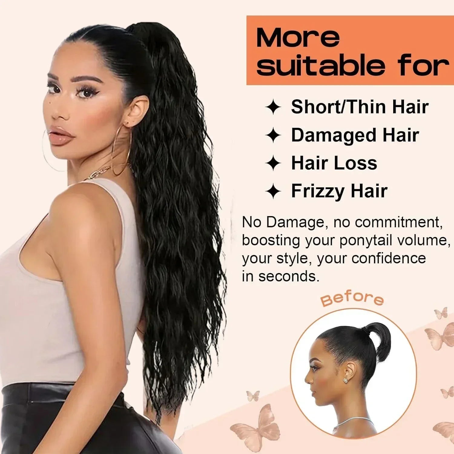1+1 FREE | VeloLux Hair Enhancer™ — Instantly More Confidence with Full, Salon - Perfect Hair (Blond ) - Beauty & Health | Zavonix