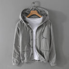 Lightweight Cotton-Linen Blend Hoodie with Breathable, Soft Texture