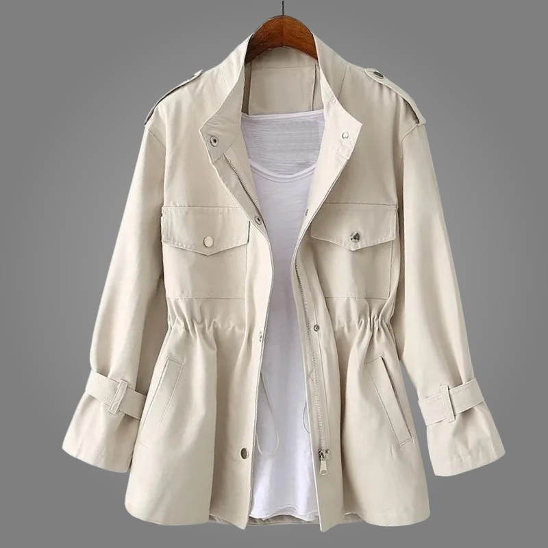 Water-Repellent Waxed Cotton Jacket for Durable Rain Protection