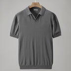 Summaro — Lightweight Ice Silk Polo Shirt with Structured Lapel