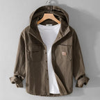 Heavyweight Cotton Hoodie with Structured Hood and Deep Pockets