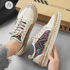 Trek Sneakers | Lightweight Canvas, Tribal-Inspired Design
