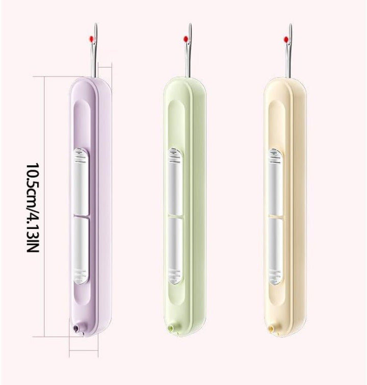 2 - in - 1 sewing gadget – Practical needle threader and seam ripper (Green ) - | Zavonix