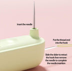 2 - in - 1 sewing gadget – Practical needle threader and seam ripper (Green ) - | Zavonix