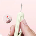 2 - in - 1 sewing gadget – Practical needle threader and seam ripper (Green ) - | Zavonix
