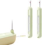 2 - in - 1 sewing gadget – Practical needle threader and seam ripper (Green ) - | Zavonix