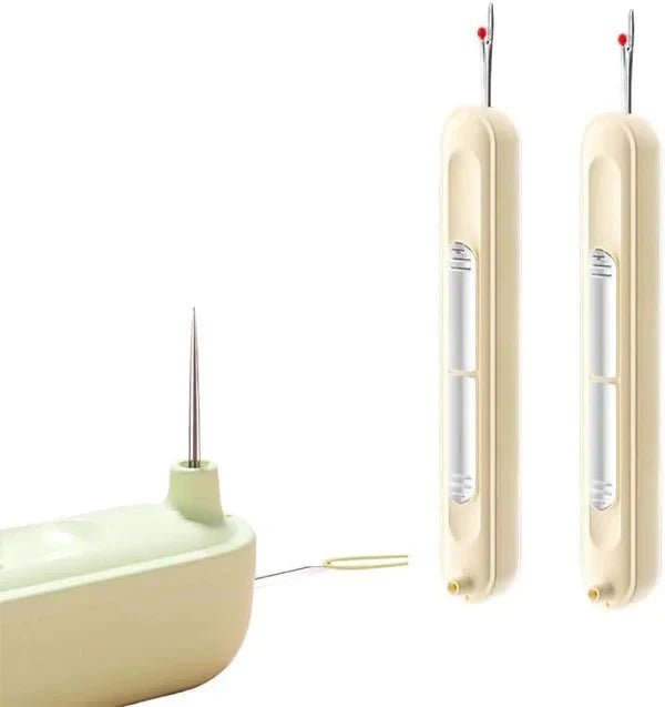 2 - in - 1 sewing gadget – Practical needle threader and seam ripper (Yellow ) - | Zavonix