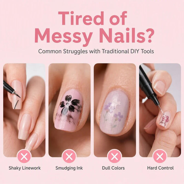 24 Color Dual Tip Nail Art Pens Product Image 03