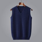 Elara — Tailored 100% Cashmere V-Neck Vest for Soft Warmth
