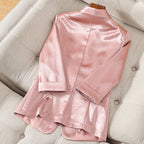 Women's Pure Silk Tailored Blazer with Modern Classic Style