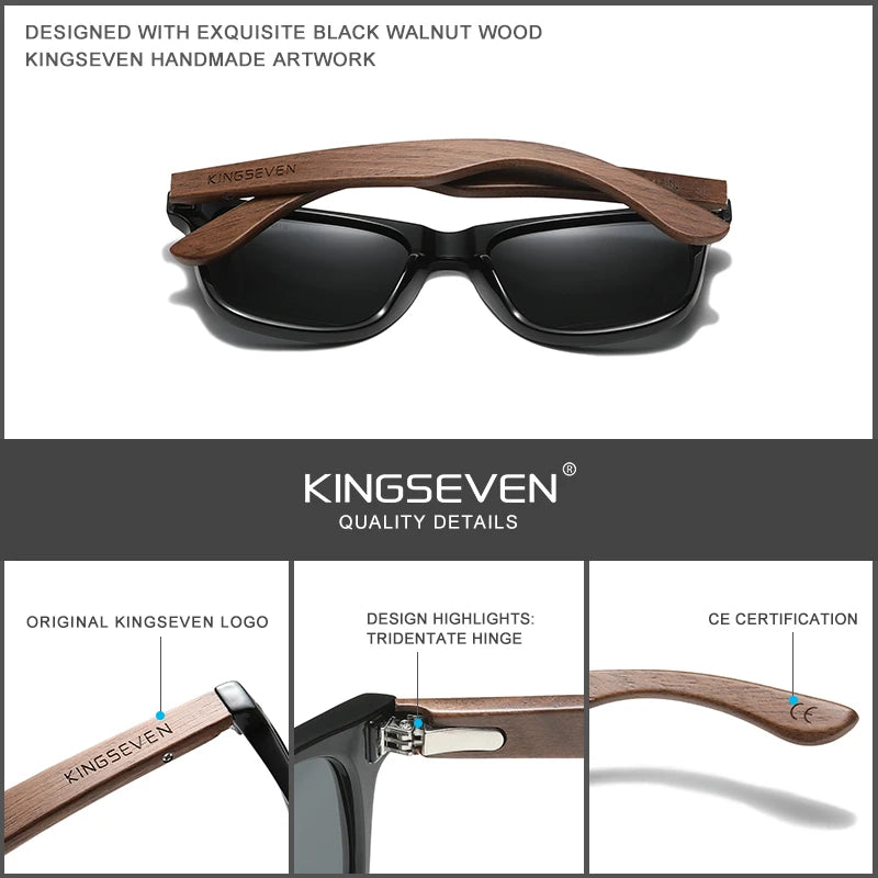 Original Polarized™ — Sleek Wood Frames, Glare-Free Vision