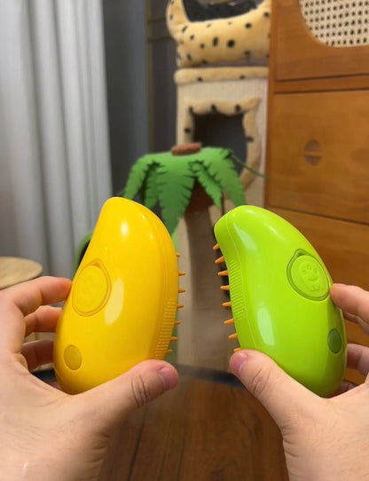 مشط عناية للحيوانات الأليفة 3 في 1 مع بخاخ بخار للتحكم في تساقط الشعر