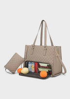 3 - in - 1 Quilted Shoulder Bag (Khaki ) - Torba | Zavonix