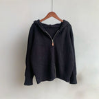 Ely Women's Hooded Sweater | Premium Fiber Zip-Up Design