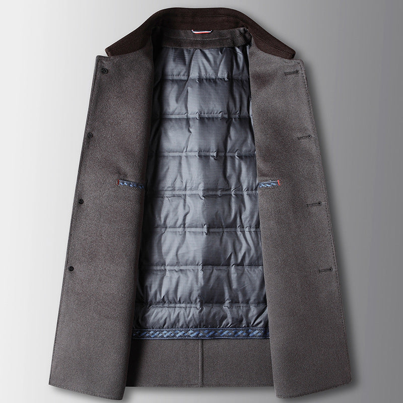 Manteau en laine de luxe pour homme | Tissu premium