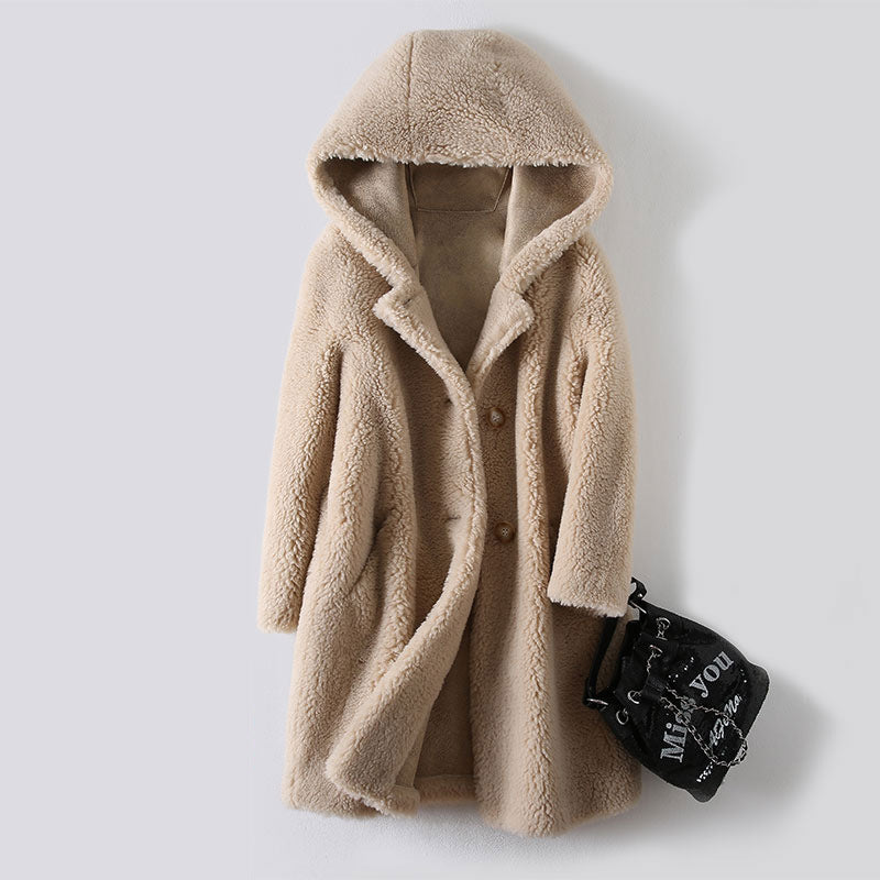 Niva Women's Jacket | Soft Lamb Wool, Lightweight Hooded Design