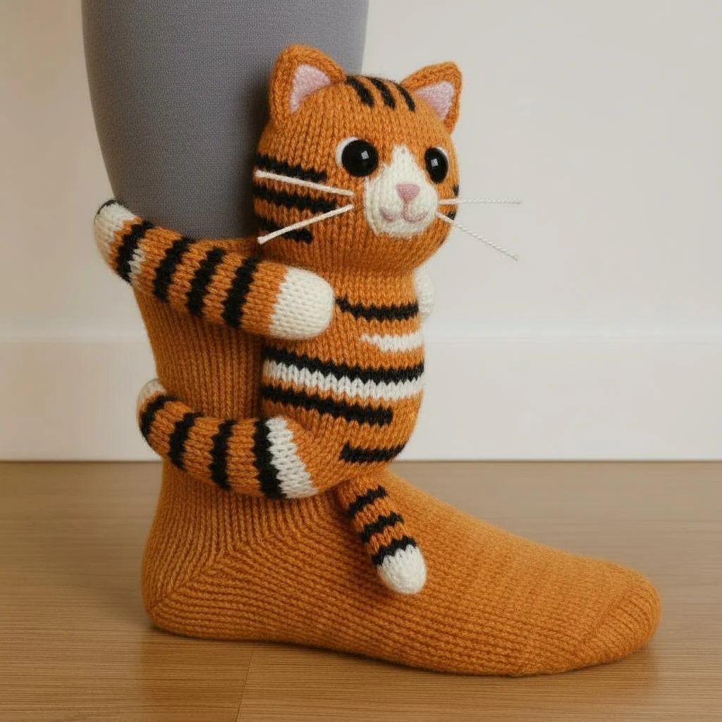 3D Knit Animal Socks - Cozy, Durable Comfort with Unique Designs 4
