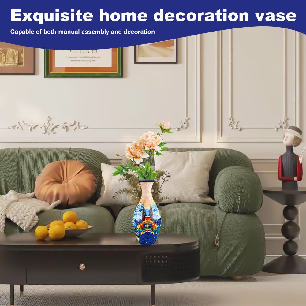 3D Mosaic Puzzle Vase | DIY Puzzle , Eco-Friendly