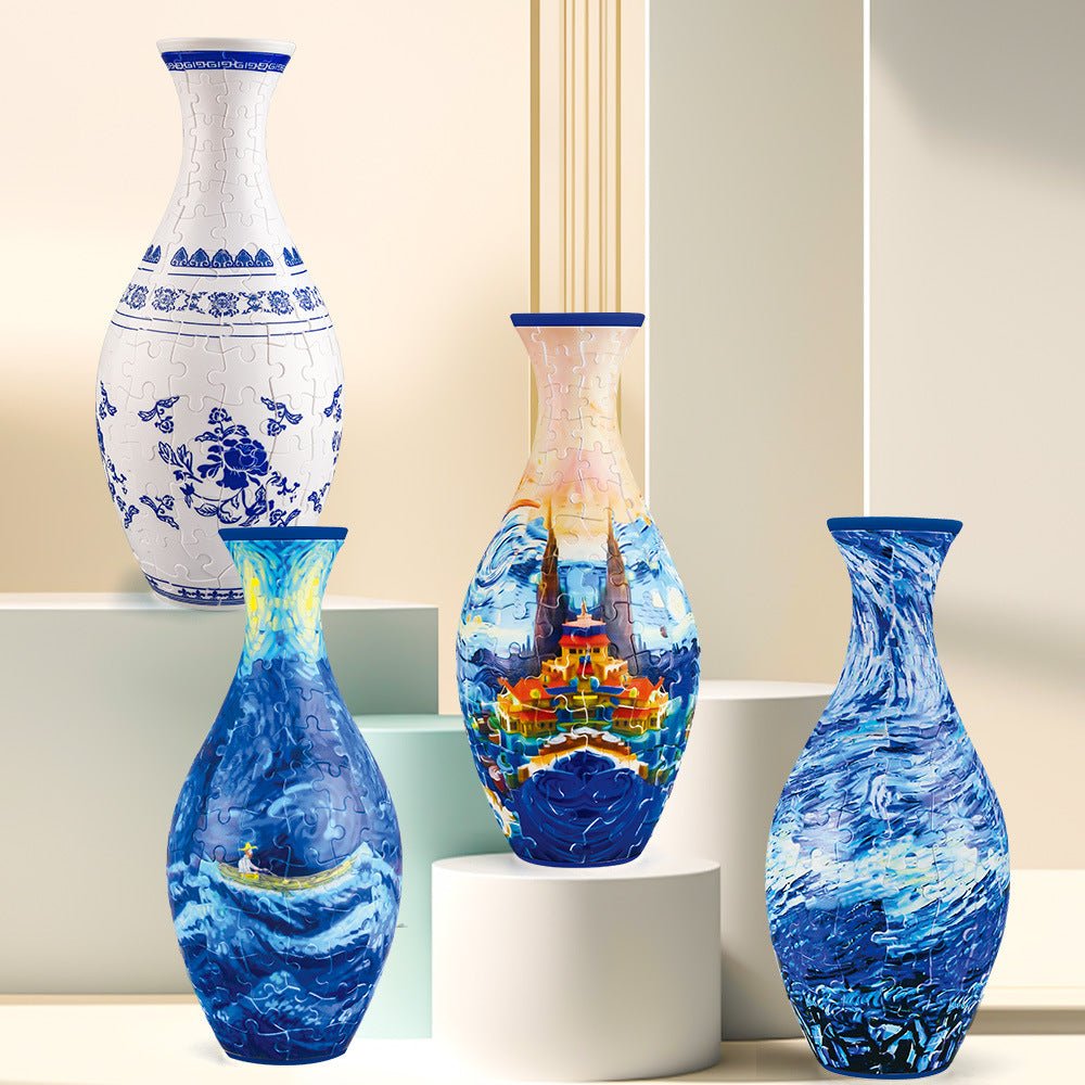 3D Mosaic Puzzle Vase | DIY Puzzle , Eco-Friendly