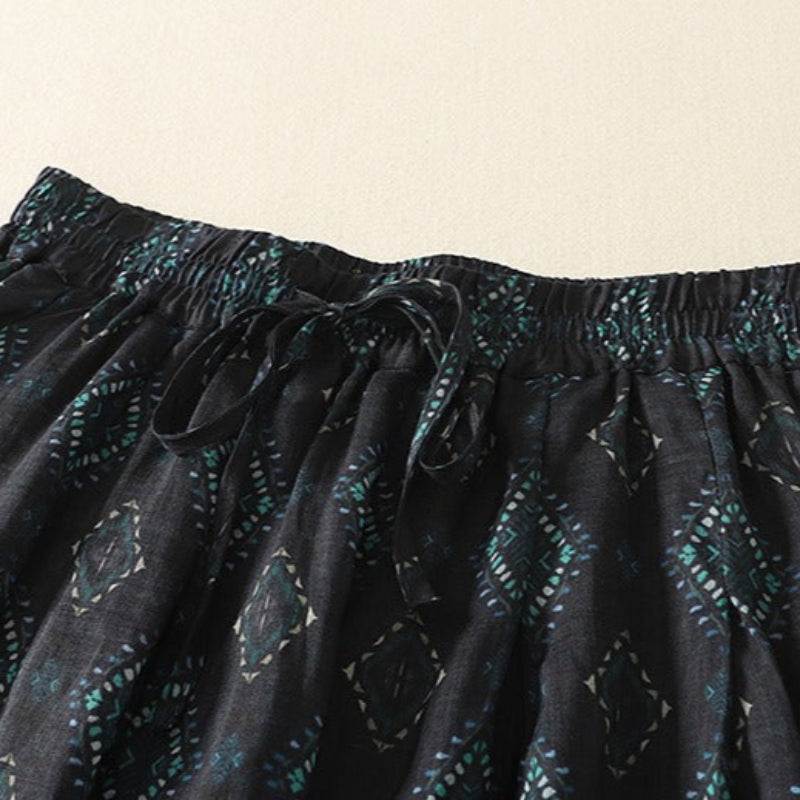Liora — Lightweight Linen Skirt with Elastic Waistband