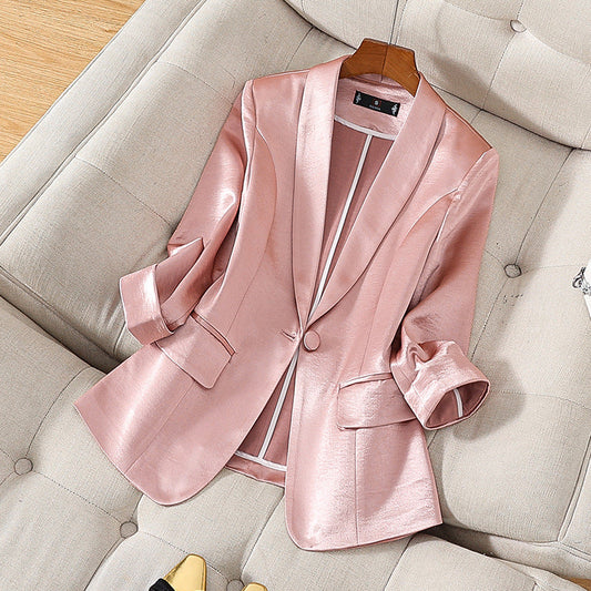 SilkPower Blazer™ — Own Every Room with Unstoppable Confidence and Glow