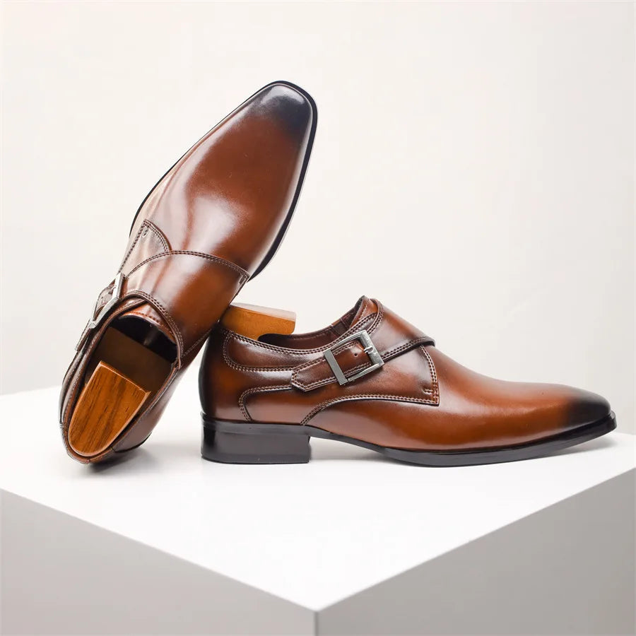 Eliot — Genuine Leather Dress Shoes with Cushioned Comfort