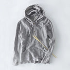 Lightweight Linen Hoodie with Breathable Soft Fabric for Spring Comfort