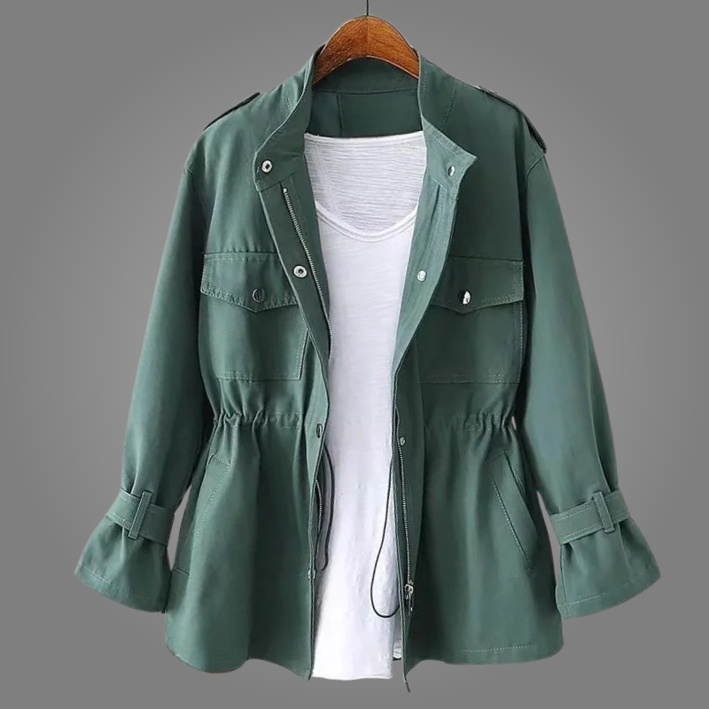 Water-Repellent Waxed Cotton Jacket for Durable Rain Protection
