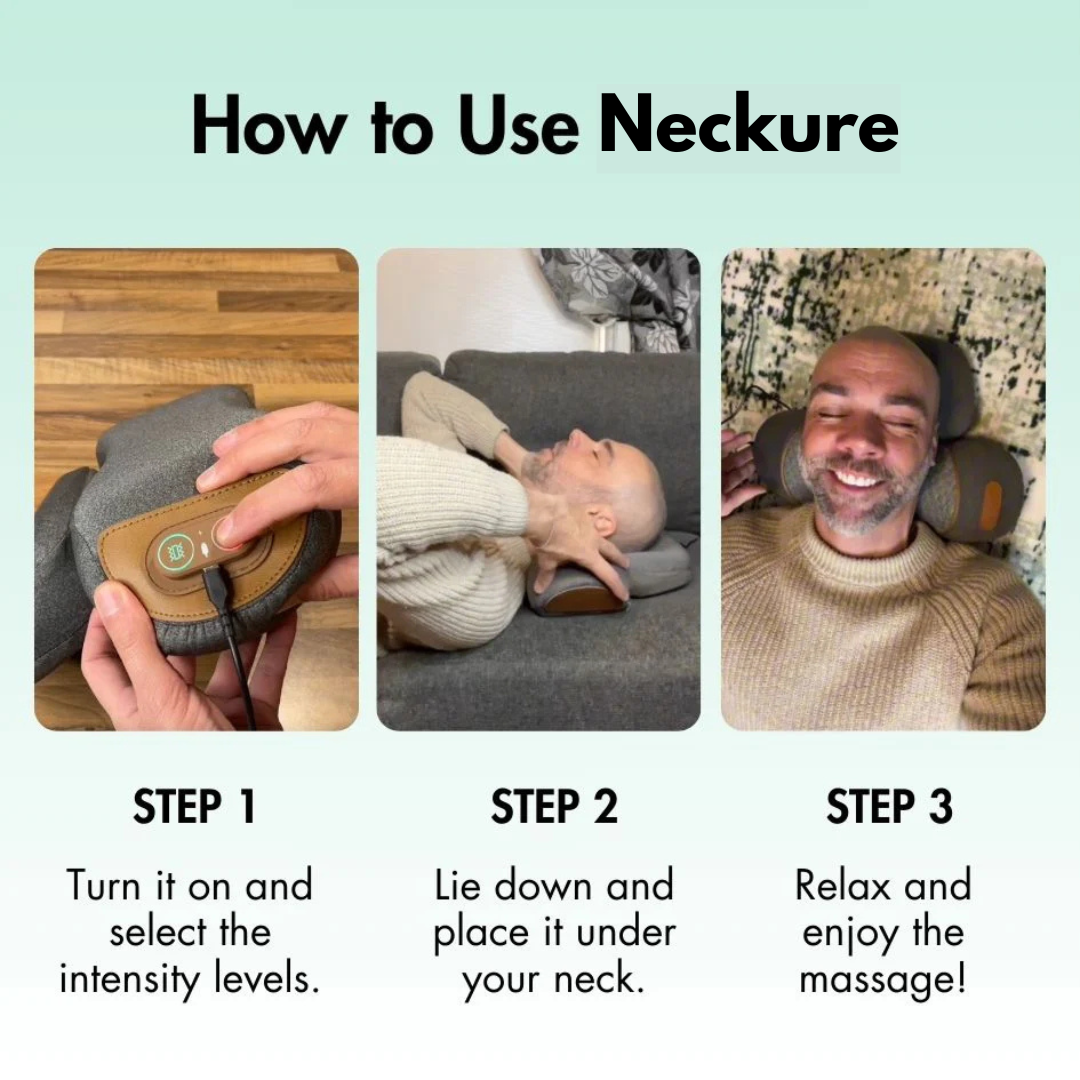 Neck Support and Massage Device™ — Gentle Warmth, Instant Relief