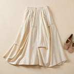 Norlaa — Linen-Cotton Sculpted Volume Skirt for Comfort