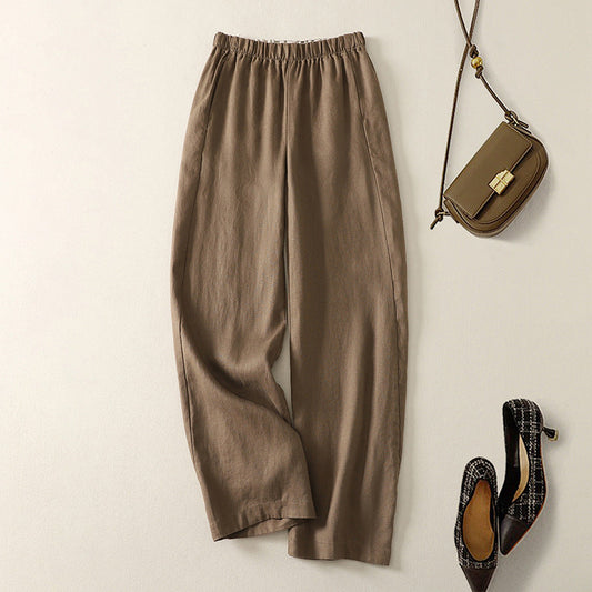 Rivano — Breathable Cotton Linen Straight Pants with Relaxed Fit