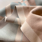 Cashmere Wool Blend Winter Shawl with Vibrant Nature-Inspired Patterns