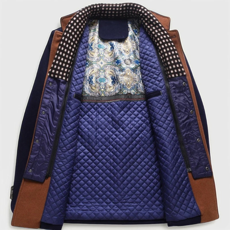 Veste en laine pour homme Maverick | Mélange de textures élégant