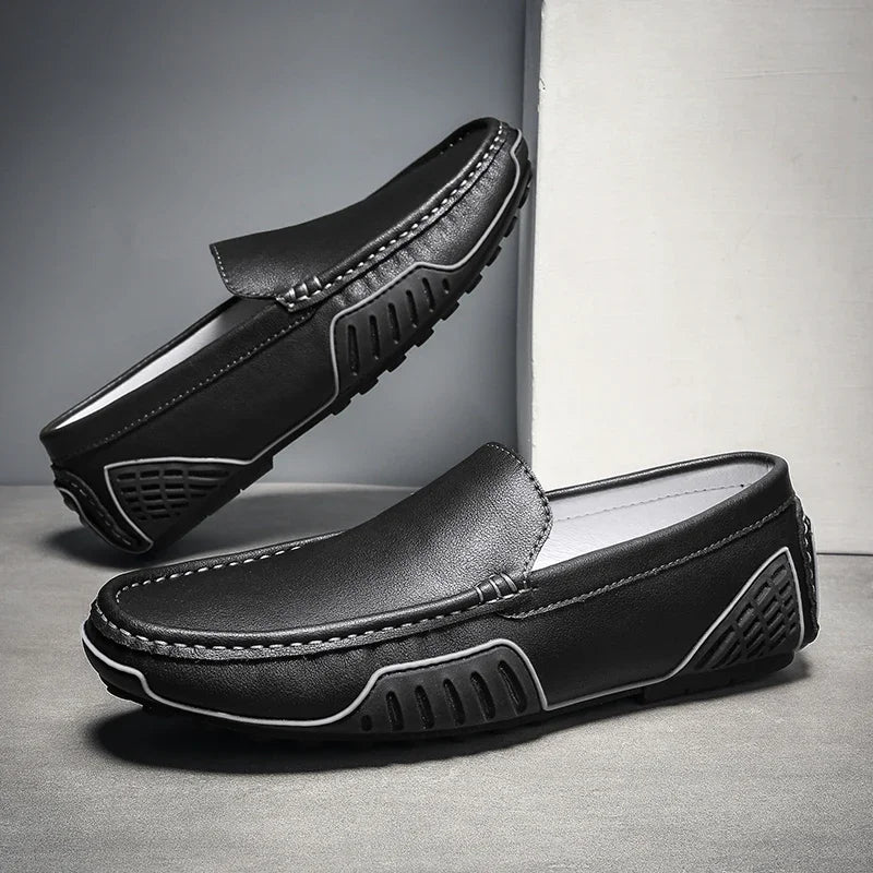 Renly Loafers — Men's Genuine Leather Dress Shoes with Breathable Comfort