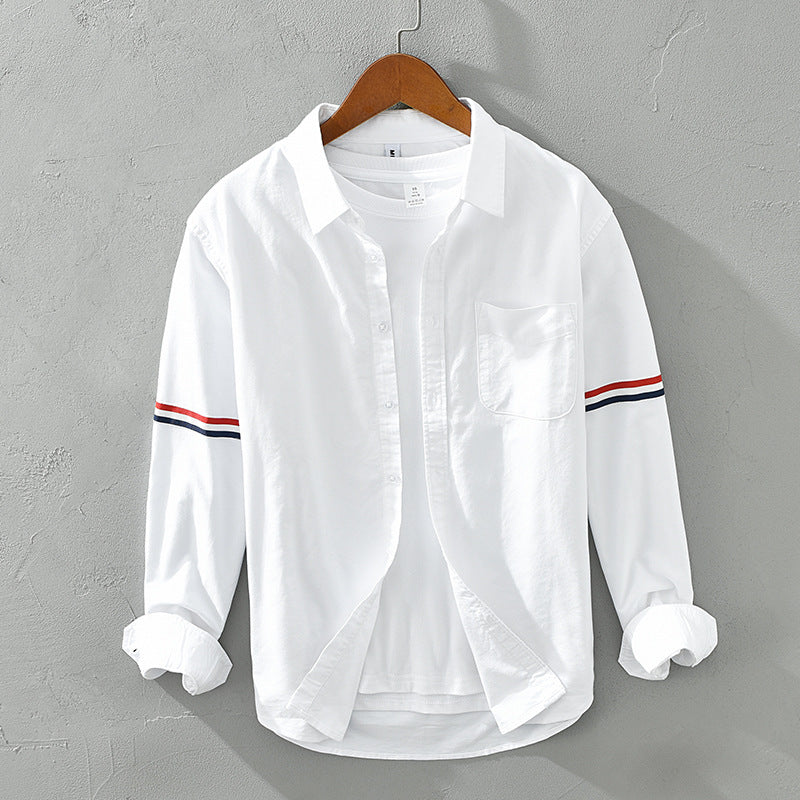 Liora — Lightweight Gossamer Linen Shirt with Modern Stripes