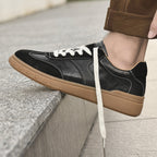Stevano — Genuine Leather Sneakers with Cushioned Sole