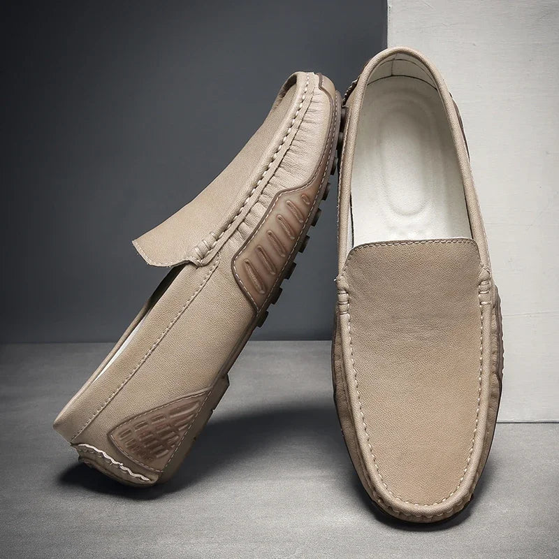 Renly Loafers — Men's Genuine Leather Dress Shoes with Breathable Comfort