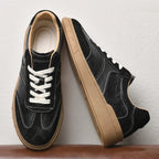 Stevano — Genuine Leather Sneakers with Cushioned Sole