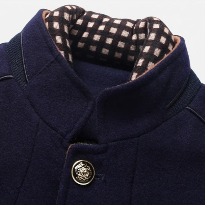 Veste en laine pour homme Maverick | Mélange de textures élégant