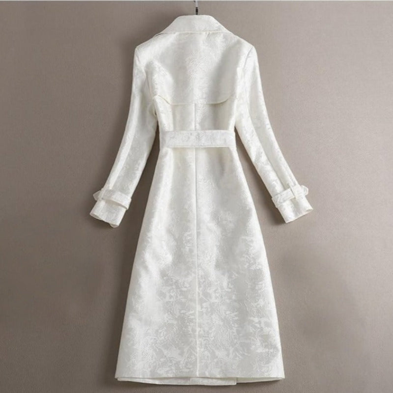 Celia Women's Coat | Exquisite Brocade Fabric, Elegant Design