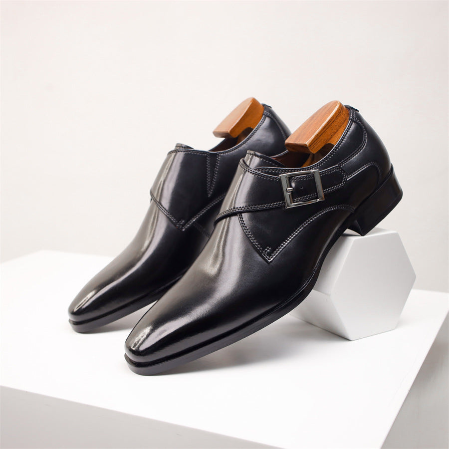 Eliot — Genuine Leather Dress Shoes with Cushioned Comfort