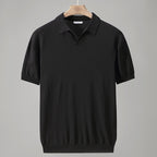 Summaro — Lightweight Ice Silk Polo Shirt with Structured Lapel