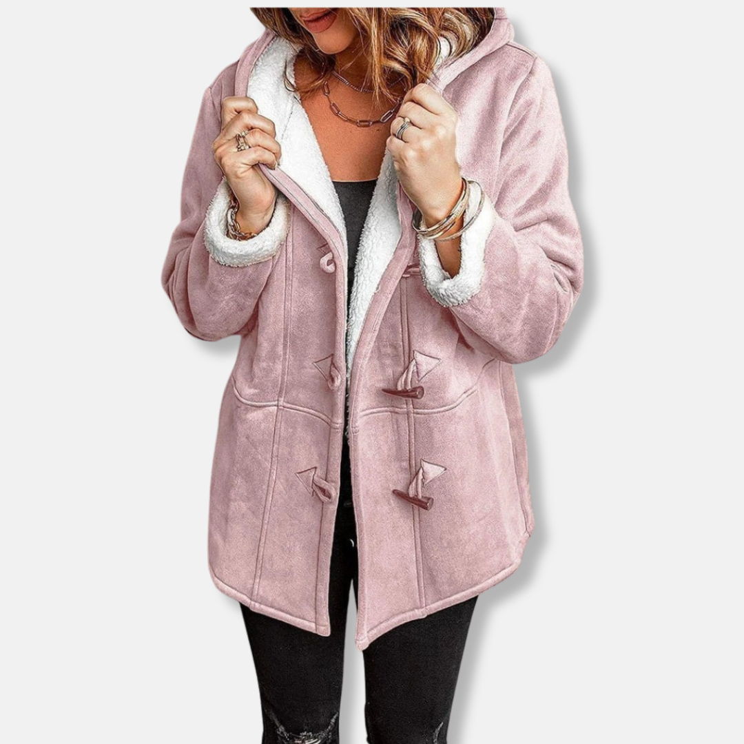 Ava Women's Jacket | Faux Suede with Sherpa Lining 2